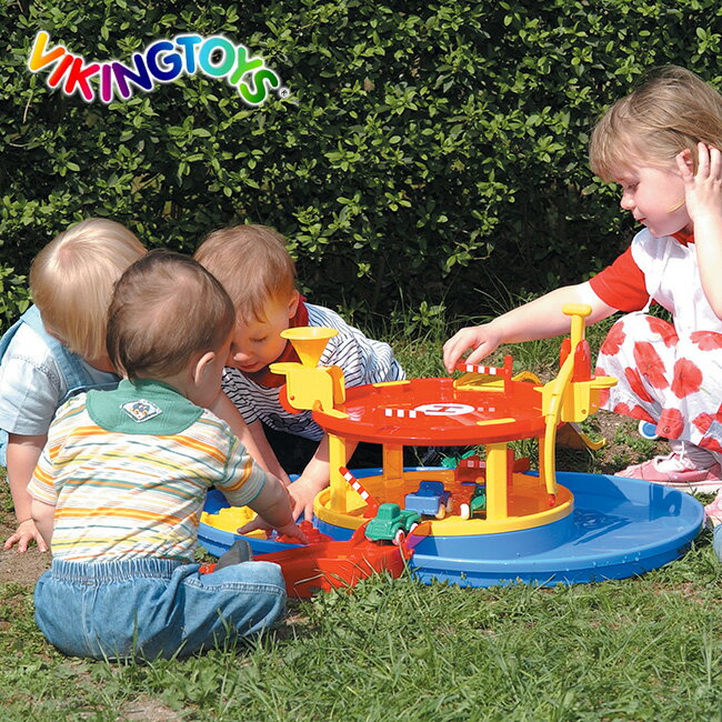 \レビュー特典あり/VIKINGTOYS バイキングトイズ バイキングシティ アクアパーキング 156168[1歳 男の子 おもちゃ 船 ボート 水遊び ベラン...