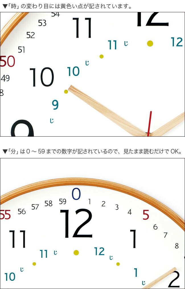 ＼特典あり/パスレル キッズウォールクロック ...の紹介画像3