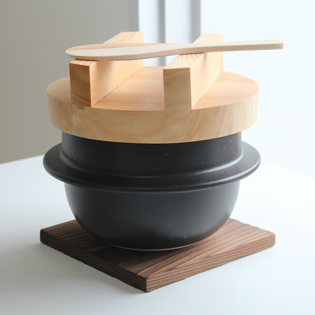 ＼特典あり/羽釜 3合ごはん鍋 敷板&しゃもじ...の紹介画像3