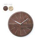 ◎HAGI clock circle Bevel 壁掛け時計 丸 略字[木製 壁掛時計 おしゃれ モダン シンプル 掛け時計 掛時計 アナログ時計 アナログ 文...