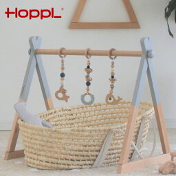 ＼レビュー特典あり／HOPPL ホップル ベビージムセット BTL-BGS[0才～ メリー ベビー 赤ちゃん 吊り下げ 吊り下げ式 おもちゃ 男の子 女の子 子供玩具 乳児 0歳 遊び 出産祝い]