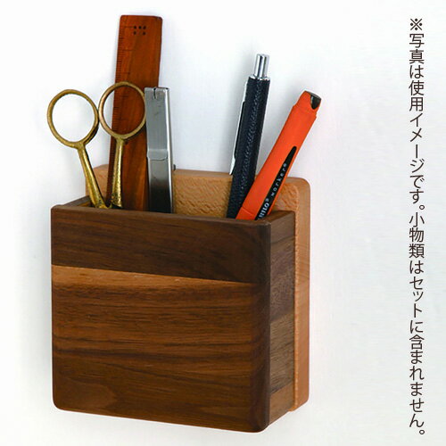 ＼特典あり／PLAM TILE プラム タイルシリーズ ペンポケット PL1TIL-0020000-WBOL[玄関やリビングのインテリアに木製のペンスタンド(ペン立て) 壁飾りとしてもおしゃれな壁掛けの鉛筆立て]