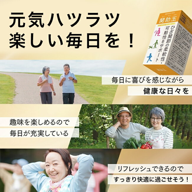 ＼特典あり／関助玉 60粒[非変性2型コラーゲン サプリメント サプリ 膝関節 柔軟性...