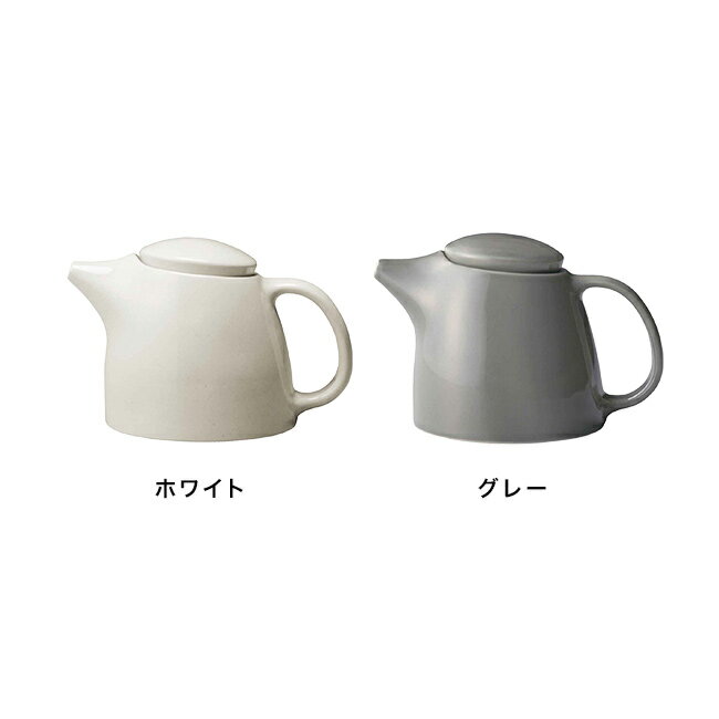 ＼特典あり／KINTO キントー TOPO ティーポット 400ml[ティー ポット おしゃれ 洋食器 北欧 インテリア キッチン モダン ナチュラル シンプル かわいい 磁器 日本茶 紅茶 日本製 白 ホワイト グレー]
