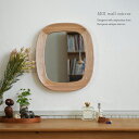◎MOI wall mirror[鏡 壁掛け ミラー 壁掛けミラー 壁掛け鏡 おしゃれ オシャレ 可愛い かわいい ウォールミラー 木製 木 木枠 玄関 洗面所...