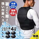 \特典あり/冷暖ペルチェベスト ブラック フリーサイズ[ペルチェベスト 冷暖房 ペルチェ ベスト 冷却ベスト 冷暖 冷 冷却 暑さ対策 グッズ クールベスト バ...
