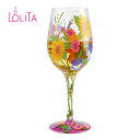 ◎Lolita ワイングラス WINE IN THE GARDEN[ワイン グラス 440ml おしゃれ かわいい 花 フラワー デザイン ホームパーティー ク...