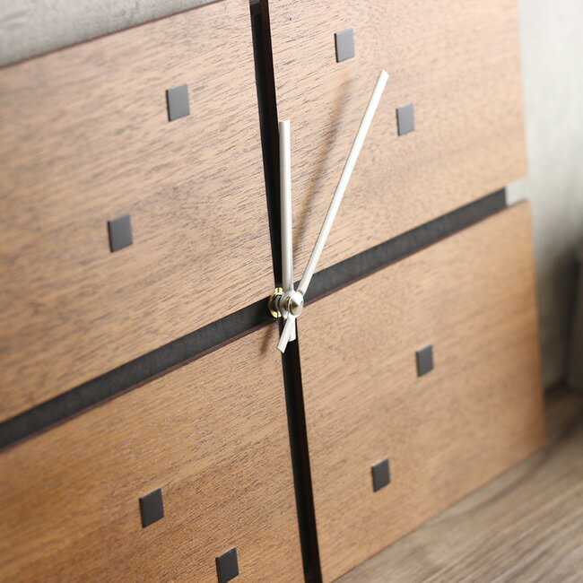 ＼レビュー特典あり/ジョイントクロック ステップムーブ V-089[木製のクールでシンプルな掛け時計(かけどけい)おしゃれなデザインはインテリアのアクセントにもなり友人への新築祝いや結婚祝いのプレゼントに人気] 1-2W [2]