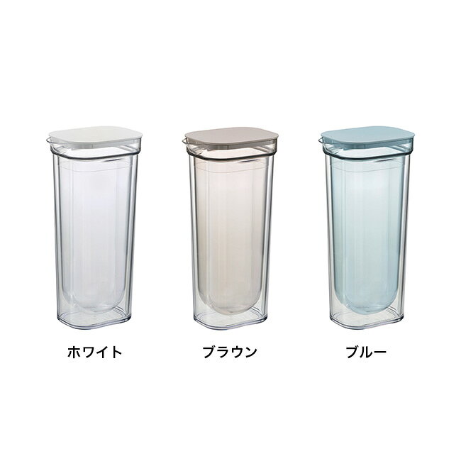 ＼特典あり／ダブルウォールカラフェ 1L[ピッチャー 冷水筒 蓋付き おしゃれ カラ...