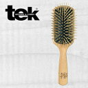 \レビュー特典あり/tek テックブラシ スクエアグランデ ナチュラル TEK102103NR[木製ピンで人気のヘアーブラシ(ヘアブラシ) 髪の毛のブラッシング...