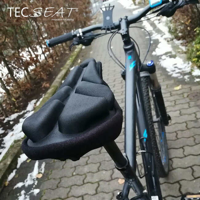 ◎TECSEAT テックシート エアクッションサドルカバー[自転車 サドルカバー サドルクッション クッション 走行 お尻 サイクリング 通勤 通学 出前 配達 トレーニング ママチャリ シティサイクル ロードバイク マウンテンバイク クロスバイク]