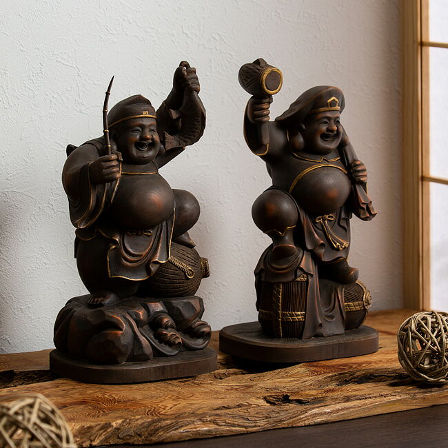 楽天市場】七福神 置物 木彫り(仏具|仏壇・仏具・神具 楽天市場】七福神 置物 木彫り(仏具|仏壇・仏具・神具