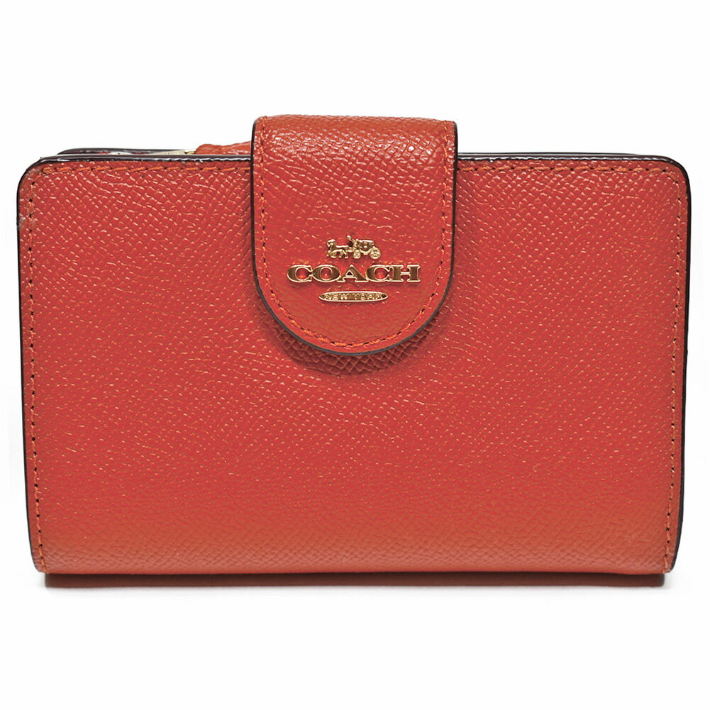 コーチ COACH 財布 2折り財布 折財布 二つ折り財布 6390 F6390 IMQLZ レザー ミディアム コーナー ジップ ウォレット マンゴーのサムネイル