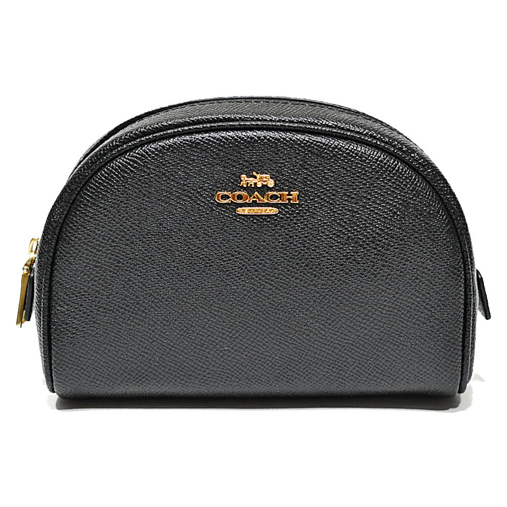 コーチ COACH バッグ ポーチ 化粧ポーチ C9984 IMBLK レザー ドーム コスメティック ケース ブラック