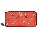 コーチ COACH 財布 長財布 F56717 SVWM3 シエナ ローズ プリント スリム アコーディオン ジップアラウンド ウォーターメロン
