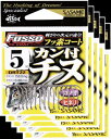 ささめ針 カン付チヌ(TCフッ素コート)6号 5枚まとめ買い特価 DRT22(SASAME・ササメ)