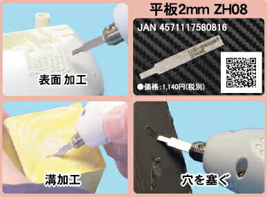 ZH08 平板2mm　超音波カッター用(ZO-シリーズ・USW-334)ZH08 Flat plate (2mm) for Ultrasonic cutter. 3