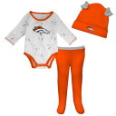 【送料無料】 デンバー・ブロンコス NFLオフィシャル ベビー用上下セットアップ 出産祝い Denver Broncos Dream Team Set(Whit...