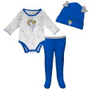 【送料無料】 ロサンゼルス・ラムズ NFLオフィシャル ベビー用上下セットアップ 出産祝い Los Angeles Rams Dream Team Set(Wh...