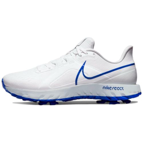 【送料無料+割引クーポン】【メンズ】 nike ナイキ ゴルフシューズ React Infinity Pro（White/Pure Platinum/Racer Blue） スニーカー 靴 打ちっぱなし
