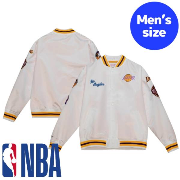 y+N[|z NBAItBV Y AE^[ iCWPbg TeWPbg X^W Wp[ T[XECJ[Y Los Angeles Lakers City Collection Satin Jacket