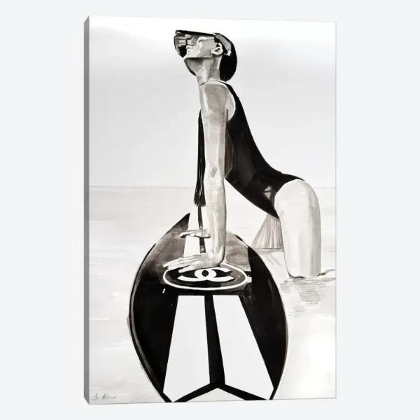 【送料無料】 米国発のお洒落なオマージュアート Waiting For The Right Ride シャネル CHANEL キャン..