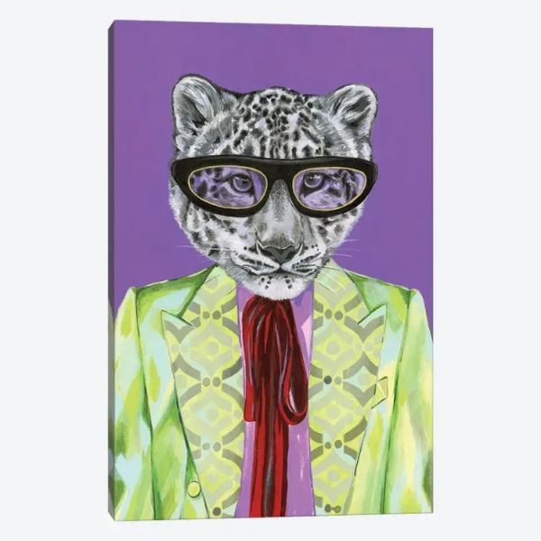 【送料無料+割引クーポン】 米国発のお洒落なオマージュアート Gucci Snow Leopard グッチ GUCCI キャンバスアート 絵画 インテリア 模様替え 引越し祝い 開店祝い 店内装飾 結婚祝い 受付 会議室 待合室