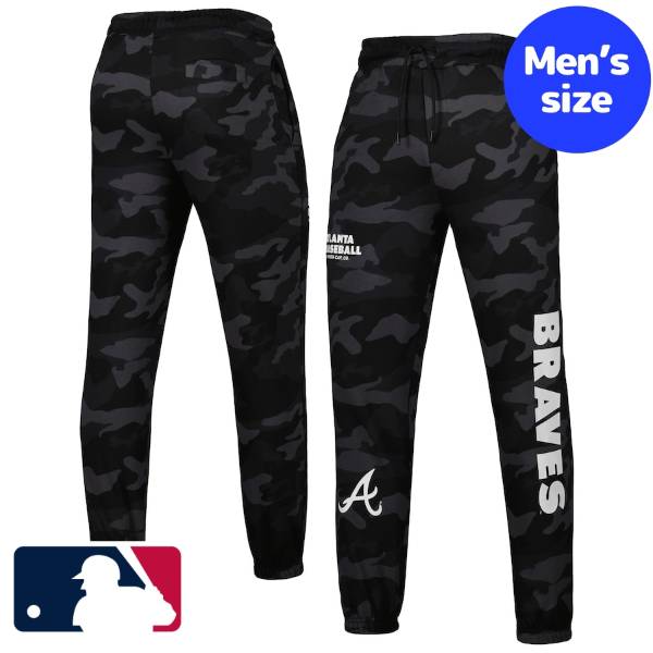  MLBオフィシャル New Era ニューエラ メンズ スウェットパンツ ジョガーパンツ ボトムス アトランタ・ブレーブス Atlanta Braves Men's pants Black