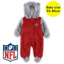 【送料無料】 NFLオフィシャル アメフト フード付き防寒カバーオール モコモコフリースアウター ベビー服 出産祝い サンフランシスコ・49ers San Fr...