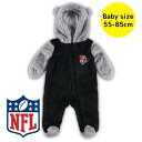【送料無料】 NFLオフィシャル アメフト フード付き防寒カバーオール モコモコフリースアウター ベビー服 出産祝い シンシナティ・ベンガルズCincinnat...