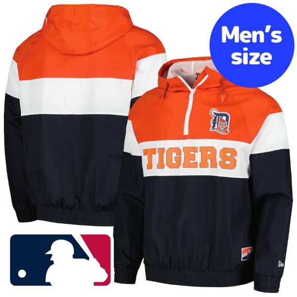 y+N[|z MLB j[G New Era Y EBhu[J[ AE^[WPbg Oc fgCgE^CK[X Detroit Tigers New Era Ripstop Windbreaker Jacket