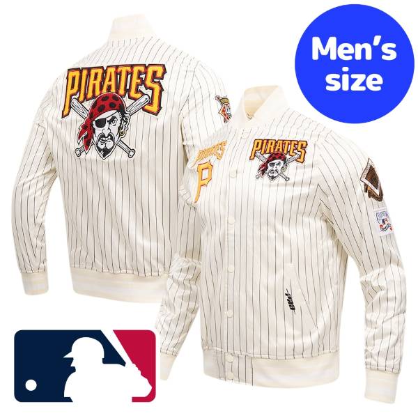 y+N[|z MLBItBV Y X^W o[VeBWPbg AE^[ sbco[OEpC[c Pittsburgh Pirates Pinstripe Retro Classic Jacket