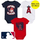 【送料無料】 MLBオフィシャル ベビー服 ロンパース メジャーリーグ ボディースーツ3枚セット カバーオール 肌着 下着 パジャマ 出産祝い 大谷翔平 ロサン...