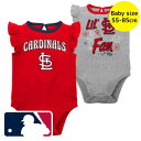 【送料無料】 MLBオフィシャル ベビー服 ロンパース メジャーリーグ ボディースーツ2枚セット カバーオール 肌着 下着 パジャマ 出産祝い ヌートバー セン...