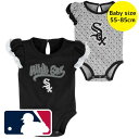 【送料無料】 MLBオフィシャル ベビー服 ロンパース メジャーリーグ ボディースーツ2枚セット カバーオール 肌着 下着 パジャマ 出産祝い シカゴ・ホワイト...