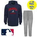 【送料無料】【ベビー・キッズサイズ(0-4歳用)】 MLBオフィシャル キッズ用上下2点セットアップ 子供用上下セット アトランタ・ブレーブス Atlanta ...