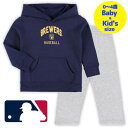 【送料無料】【ベビー・キッズサイズ(0-4歳用)】 MLBオフィシャル キッズ用上下2点セットアップ 子供用上下セット ミルウォーキー・ブリュワーズ Milwa...