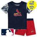 【送料無料】【ベビー・キッズサイズ(0-4歳用)】 MLBオフィシャル キッズ用上下2点セットアップ 子供用上下セット ヌートバー セントルイス・カージナルス ...