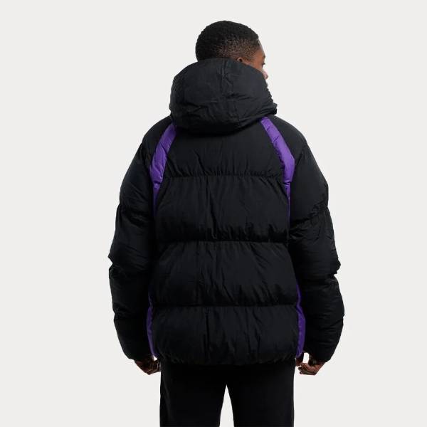 【送料無料】 メンズ 中綿ジャケット アウター ナイキ NIKE ジョーダン Jordan Los Angeles Lakers Courtside Statement Jacket（Black） ロサンゼルス・レイカーズ 八村塁