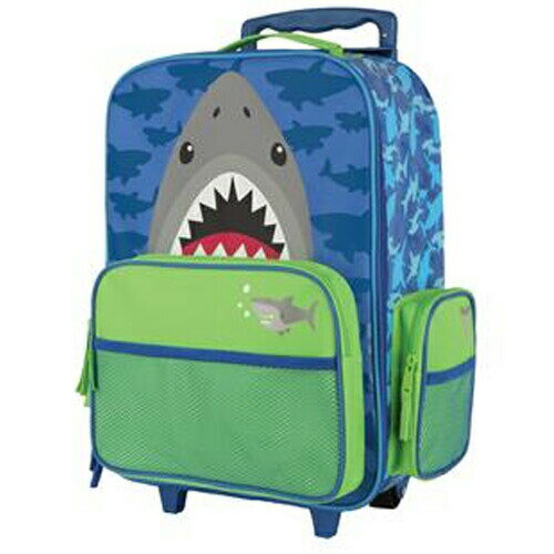 【送料無料+割引クーポン】 ステファンジョセフ 男の子用ブルー迫力サメさんキャリーケース 直立型 【6歳以上対象】 トローリー キャリーバッグ スーツケース トランク 通学バッグ Stephen Josephのサムネイル