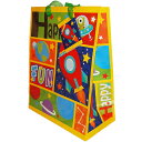 【ニコニコ割引対象】 Happy&FUN宇宙のロケットミニ手さげ袋 25x20x10cm ペーパーバッグ お土産袋 手さげ袋 手提げ袋 包装 ラッピング クリス...