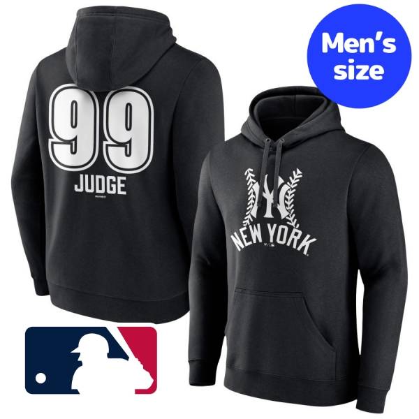 【送料無料】 MLBオフィシャル メジャーリーグ公式 メンズ パーカー フーディー 長袖トップス ニューヨーク・ヤンキース アーロン・ジャッジ New York Yankees Name & Number Fastball Pullover Hoodie