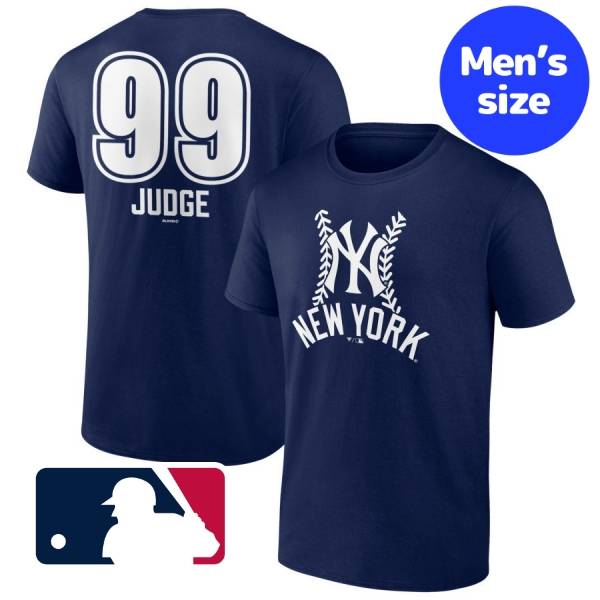 【送料無料】 MLBオフィシャル メジャーリーグ公式 メンズ Tシャツ 半袖トップス ニューヨーク・ヤンキース アーロン・ジャッジ New York Yankees Name & Number Fastball T-Shirt