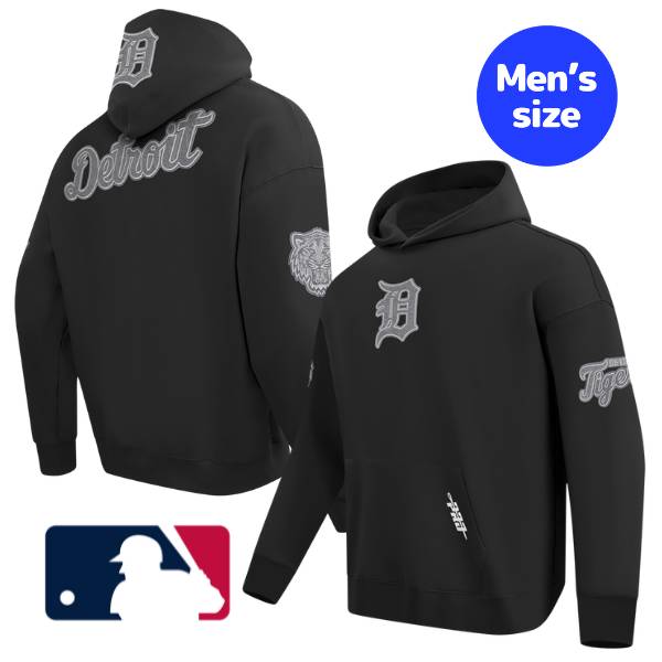 MLB公式 Pro Standard プロスタンダード メジャーリーグオフィシャル メンズ パーカー トレーナー 長袖トップス Pro Standard プロスタンダード 前田健太 デトロイト・タイガース DETROIT TIGERS REVERSE FRENCH TERRY DROP SHOULDER HOODIE