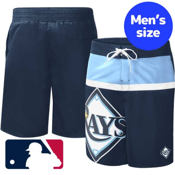 【送料無料】 MLB公式 メジャーリーグ メンズ スイムウェア 海水パンツ 海パン スイムスーツ スイムトランクス 海水浴 ビーチ プール タンパベイ・レイズ Tampa Bay Rays Sea Wind Swim Shorts