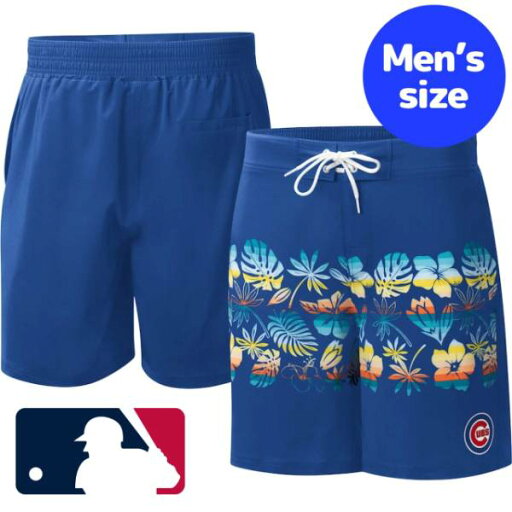 【送料無料】 MLB公式 メジャーリーグ メンズ スイムウェア 海水パンツ 海パン スイムトランクス 海水浴 ビーチ プール シカゴ・カブス 今永昇太 鈴木誠也 Chicago Cubs Breeze Volley Swim Shorts