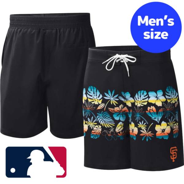 【送料無料+割引クーポン】 MLB公式 メジャーリーグ メンズ スイムウェア 海水パンツ 海パン ビーチ プール サンフランシスコ・ジャイアンツ San Francisco Giants Breeze Volley Swim Shorts