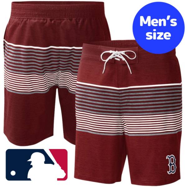 【送料無料】 MLB公式 メジャーリーグ メンズ スイムウェア 海水パンツ 海パン スイムトランクス ビーチ プール ボストン・レッドソックス 吉田正尚 Boston Red Sox Coastline Volley Swim Shorts