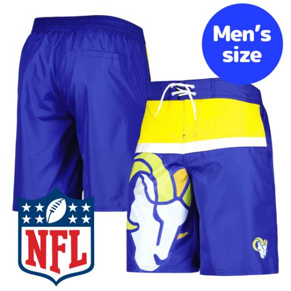 【送料無料】 NFL公式 アメフト メンズ スイムウェア 海水パンツ 海パン スイムスーツ スイムトランクス 海水浴 ビーチ プール ロサンゼルス・ラムズ Los Angeles Rams Sea Wind Swim Trunks