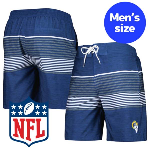 【送料無料+割引クーポン】 NFL公式 アメフト メンズ スイムウェア 海水パンツ 海パン スイムトランクス 海水浴 ビーチ プール ロサンゼルス・ラムズ Los Angeles Rams Coastline Volley Swim Shorts